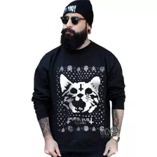 Ugly Sueter Sudadera Navideño Hombre - Hellcat Gato