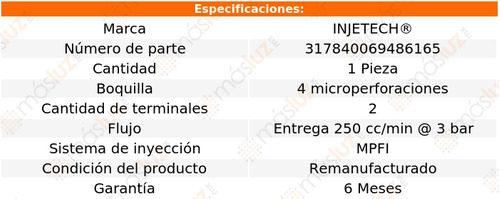 1- Inyector Combustible Canyon 5 Cil 3.5l 2004/2006 Injetech Foto 4