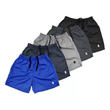 Kit 5 Shorts Mauricinho Masculino 3 Bolsos Bermuda Titanio 