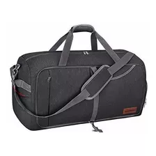 Bolso Deportivo 65l Gimnasio Viajes Canway Panther Black 