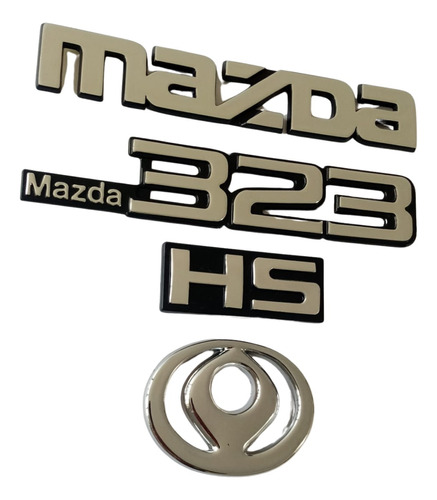 Emblemas Traseros Mazda 323hs Con Logo Mazda  Sol Naciente  Foto 2