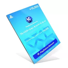 Cartão Psn Japonesa 10000 Yenes Cartao Psn Japão Card 10000