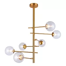 Lustre Pendente Orluce Cosmos Ii Or1182 Dourado G9 Bivolt