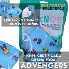 100 Cubrebocas De Advengers Kn95 Certificadas Homologadas In