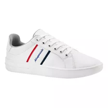 Tenis Casuales Aeropostale Low Top Para Caballero Blanco