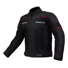 Jaqueta X11 Breeze Masculina Impermeável Preto Vermelho