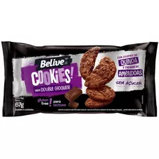 Cookies Double Chocolate Sem Glúten E Sem Lactose Belive 67g