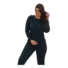 Conjunto Moletom Feminino Moletinho Calça Blusa Frio P Xgg 