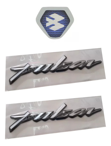 Foto de Emblemas Tanque Moto Pulsar Ns Original Par + Emblema Visor