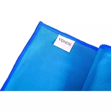 Toalha Pano Flanela Microfibra De Secagem Para Vidro Vonixx Cor Azul
