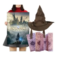 Kit Chapeu Seletor Hogwarts Legacy Jogue Usando Live Full