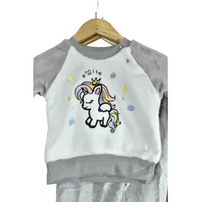 Pijama Polar Ultra Suave Bebe Niña Niño Unicornio