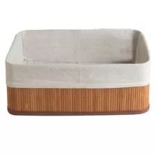 Cesto Canasto Organizador Bamboo Para Hogar Deco Living 40cm