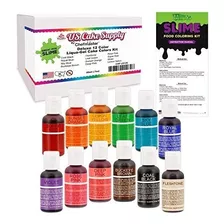 Kit De Decoración De Gel De Liqua Para Colorantes Alimentar