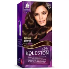 Kit Tintura Cabello Koleston 30 Castaño Oscuro (1 U)