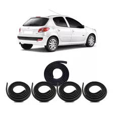 Kit Borrachas Portas P-mala Peugeot 206 207 206sw 4p