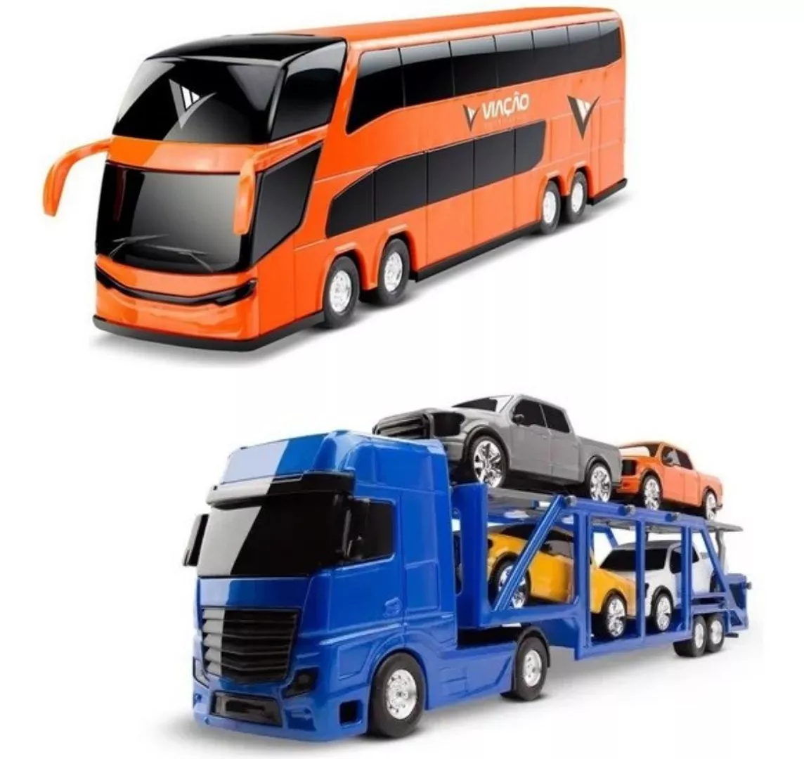 Caminhão Cegonheira Cegonha+ Ônibus C/2 Andares Kit- Roma