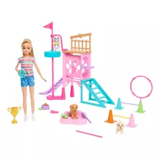 Barbie, Set De Juego, Stacie Al Rescate Entrenadora De Cachorritos, Para Niñas De 3 Años En Adelante