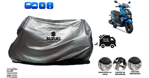 Funda Afelpada 100%impermeable Para Motoneta Suzuki Avenis  Foto 3