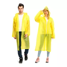 Carpa Capa Adulto Impermeable Lluvia Eva Botones Color