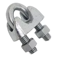 Grampa Prensacable Acero 1/8'' Din741 Galvanizadas Reforzadas X 10