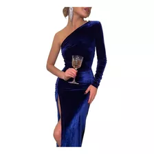 Vestido De Fiesta De Noche Elegante Y Mangas Largas