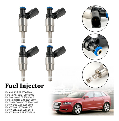 Inyector De Combustible De 4 Piezas Para Audi A4 Avant 8e5 2 Foto 6