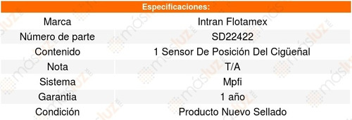 Sensor Cigueal Ckp Infiniti J30 3.0l V6 95 A 97 Intran Foto 3