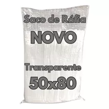 Saco De Ráfia 50x80 Novo Transparente Kit 100 Unidades