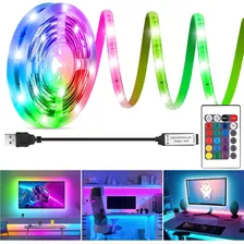 Cinta Led De Tv Conector Usb De 5 Metros Rgb 5v