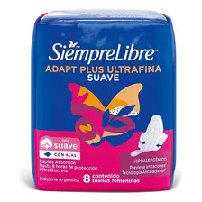 Siempre Libre Adapt Plus Ultrafina Suave X 8 Unidades