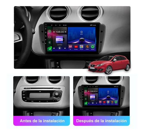 Autoestreo Pantalla 2+32g Para Seat Ibiza 2008-2013 Con Bt Foto 2