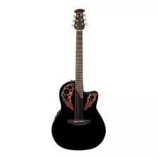 Ovation Ce44-5 Guitarra Acústica Eléctrica, Negra