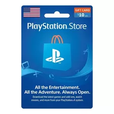 Psn Card 10 Usd (region Usa)