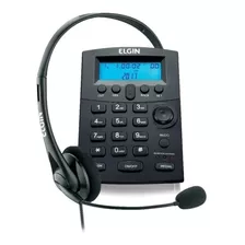 Telefone Elgin Headset Identificador Chamadas Hst-8000 Preto
