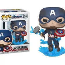 Funko Pop Avengers - Cap America Escudo Roto Y Mjolnir #573