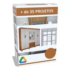 Guarda Roupas Plano De Corte Móveis Frete Grátis + Brinde