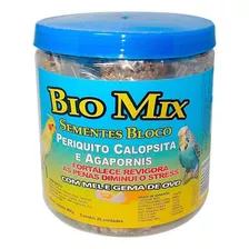 3 Pote 20 Ração Cada Bio Mix Periquito Calopsita Agapornis