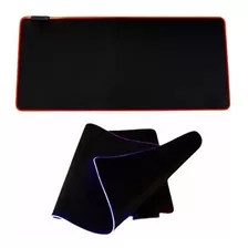 Mouse Pad 90x40 Gamer Rgb Luz Led K12 Antideslizante Weibo Color Negro