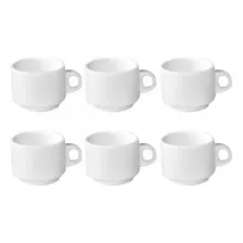 Set 6 Tazas De Porcelana Para Café 100ml (sin Platillos)