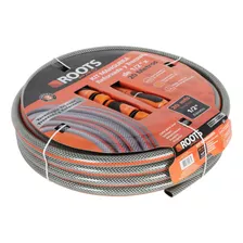  Kit Pro Manguera 1,2'' 20 M Gris/naranjo + Set- Roots 