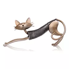 Escultura Em Ferro Tooarts.decoração Metal Cat Iron Art