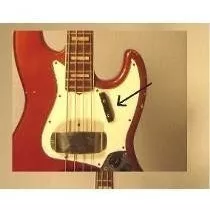 Apoyadedo De Bajo Jazz Bass /precision Negro Acrilico Macizo