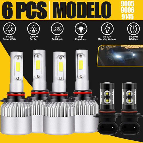 15000lm 9005+9006+9145 Faros Led Y Antiniebla Para Jeep Jeep Commander