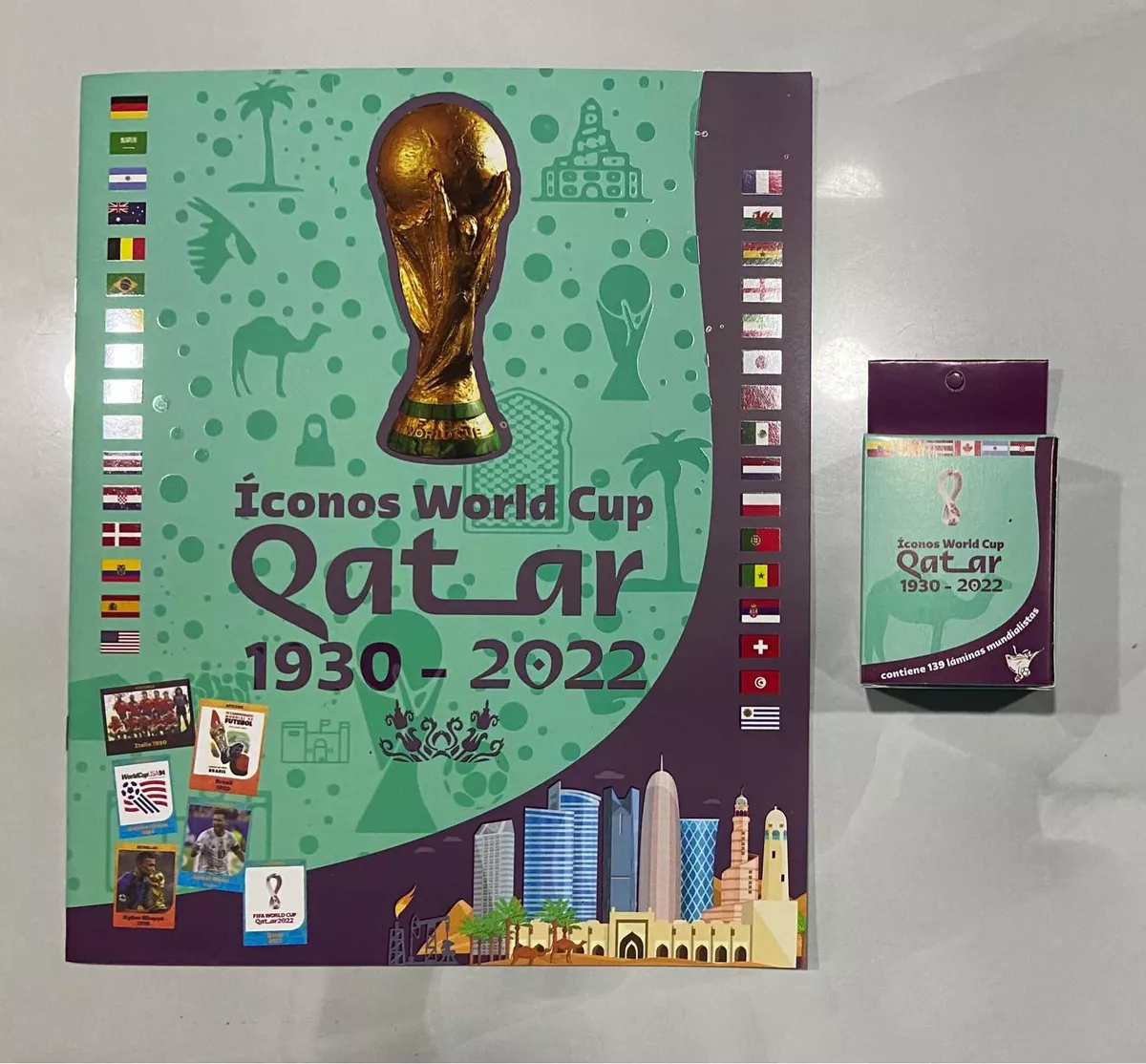 Álbum Iconos Qatar 2022 Con Set Completo De Láminas