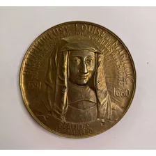 Medalha Bronze Beatificaçao Louise De Marillac 1990 