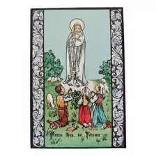 Mayólica Apta Para Exterior - Virgen De Fátima - 20 X 30 Cm