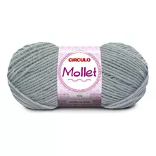 Fio Lã Mollet Círculo Para Crochê Tricô Novelo Com 100g 200m Cor Polar 8088 - Lã Mollet