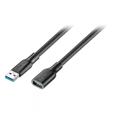 Extensión De Cable Usb 3.0 Macho A Hembra 12' Color Negro