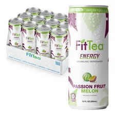 Fit Tea - Bebida Energetica Saludable De 12 Onzas Liquidas,